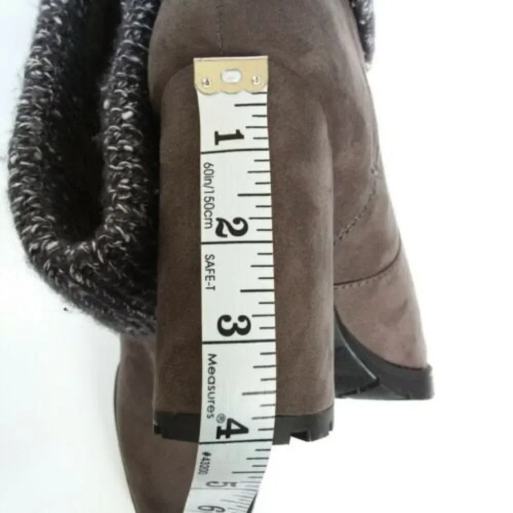 Circus Sam Edelman Carter Faux Suede Sweater Top Boots 10